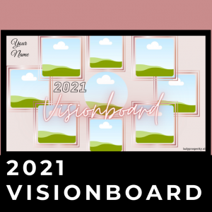 Canva store | 2021 Visionboard template