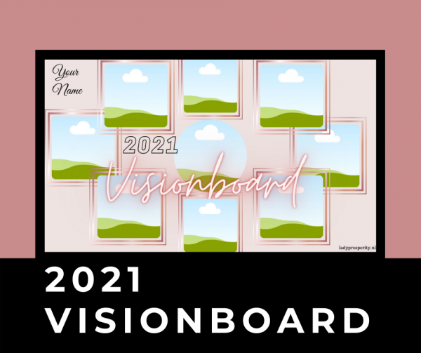 Canva store | 2021 Visionboard template