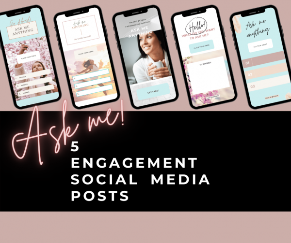 Ask me | 5 Engagement social media posts